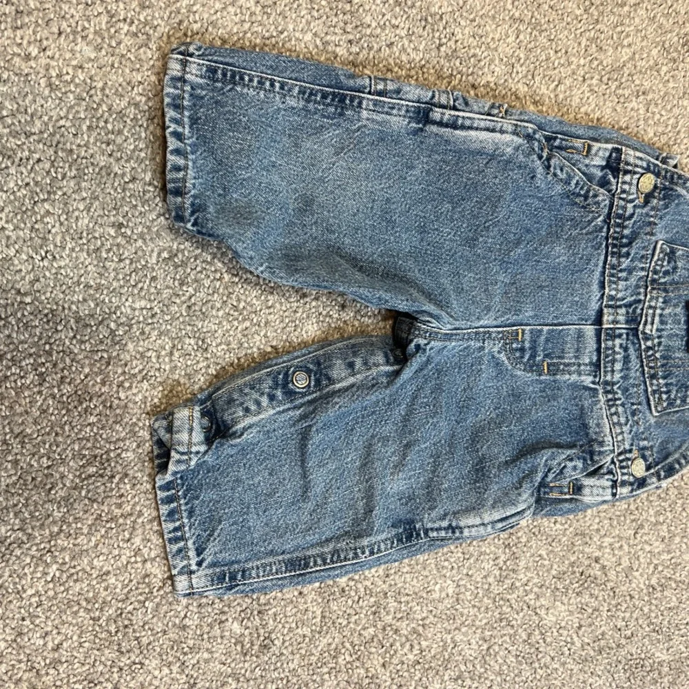 vintage OshKosh B'gosh Denim Overalls Baby 6-9 Months‎ Blue Vestbak Snaps 90s